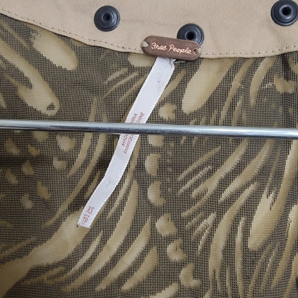 Free People Ellie Burnout Velvet V Neck Studded Flounce Lined Mini Dress XS - Picture 6 of 7